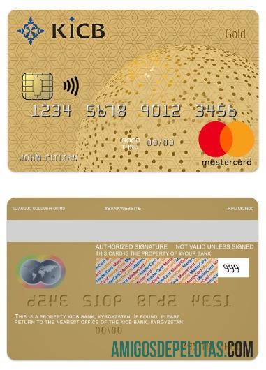 Kyrgyzstan KICB Bank Gold Mastercard download for verification